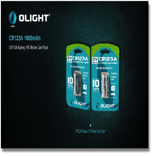 OLIGHT CR123A 1600 mAh 